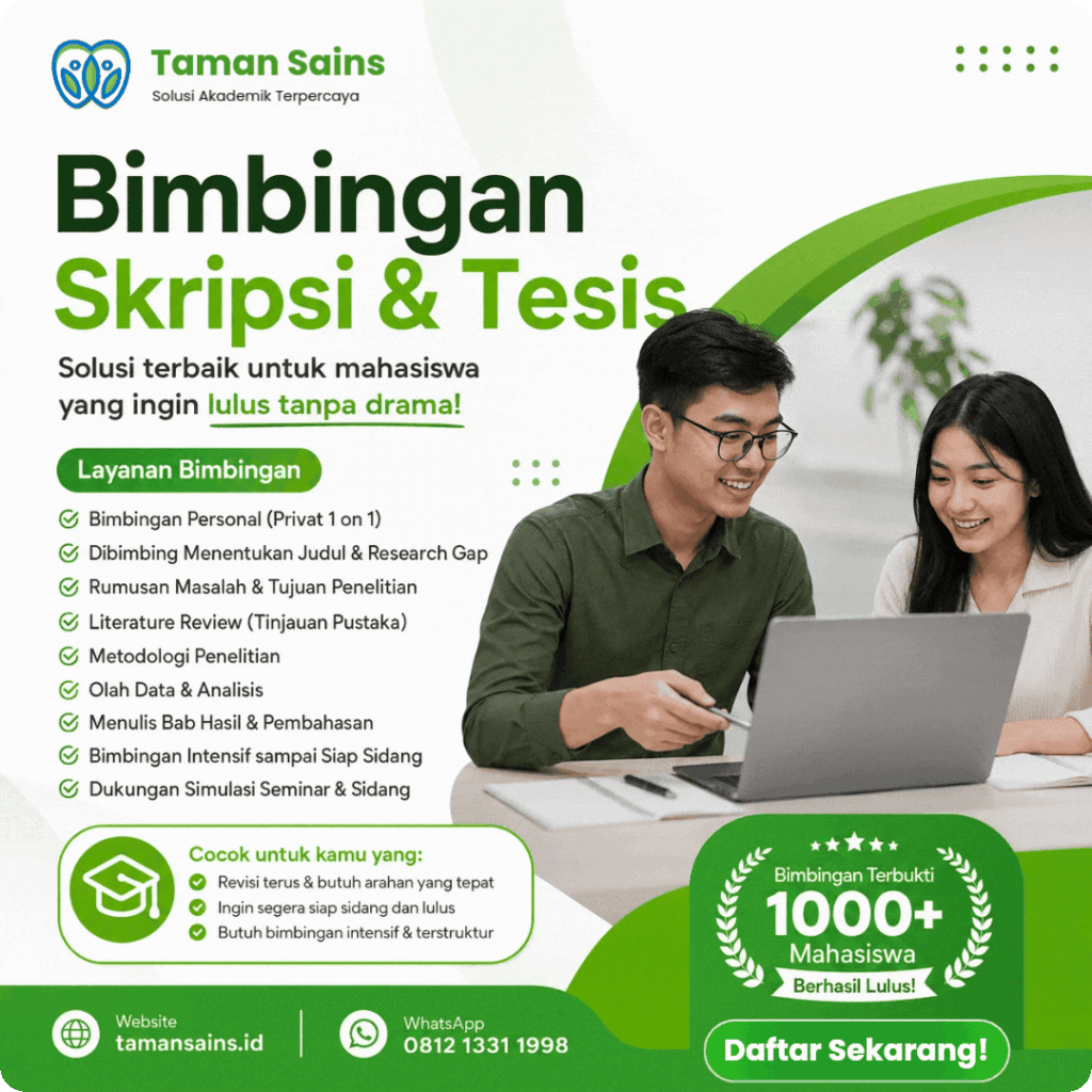 Jasa bimbingan skripsi tesis disertasi terbaik di indonesia