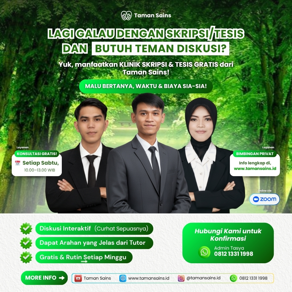 bimbingan skripsi terbaik di taman sains