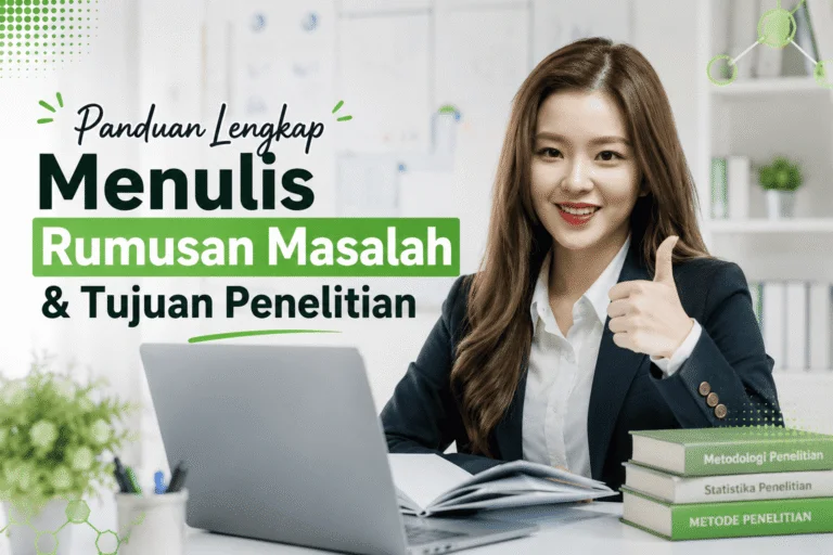 Pelajari cara menulis rumusan masalah dan tujuan penelitian yang akurat & ilmiah. Panduan lengkap dengan contoh, dan referensi.