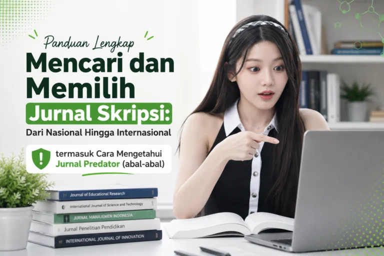 Pelajari cara mencari jurnal nasional SINTA & internasional Scopus, cara cek indeksasi, hingga cara menghindari jurnal JASA BIMBINGAN SKRIPSI TERBAIK DI TAMAN SAINS predator.